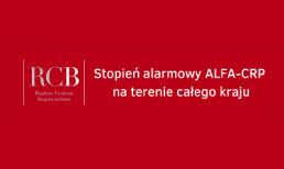 Stopień alarmowy ALFA-CRP na terenie całego kraju